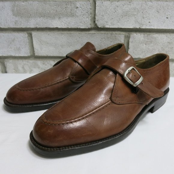Cable & Co. Oil Tanned Leather Monk Strap Oxfords - Picture 1 of 7